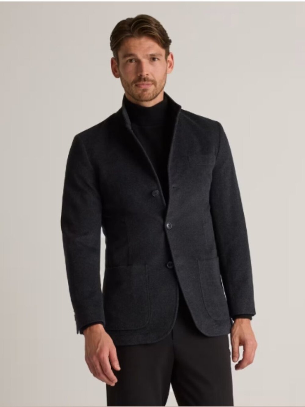 NWT! $450 100% Cashmere Mens XL Cashmere Stand Collar Jacket Blazer!